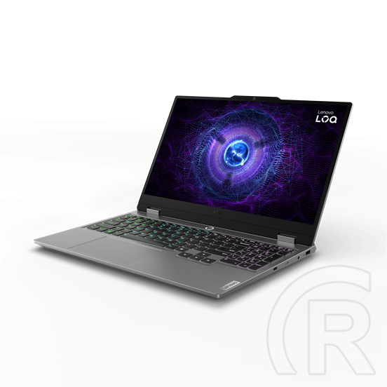 Lenovo LOQ 15IAX9 (15,6" FHD 144Hz, Intel Core i5-12450HX, 24GB, 512MB SSD, RTX 4050 6GB NOOS) szürke