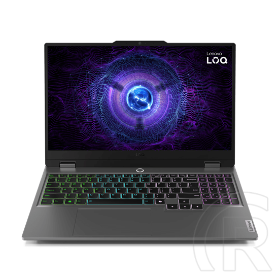 Lenovo LOQ 15IAX9 (15,6" FHD 144Hz, Intel Core i5-12450HX, 24GB, 512MB SSD, RTX 4050 6GB NOOS) szürke