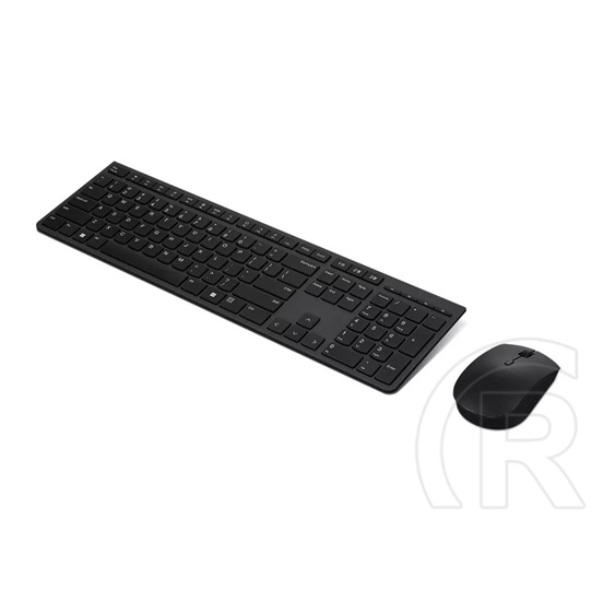 Lenovo Professional Wireless Rechargeable billentyűzet + egér (HU, USB, fekete)