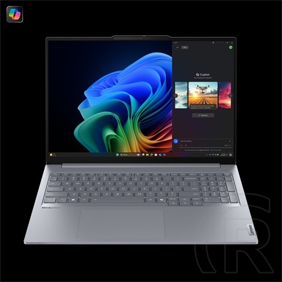 Lenovo ThinkBook 16 G7 QOY (16",Snapdron X Plus X1P-42-100 (3.4GHz), 32GB, 1TB SSD, Win11 Pro, Luna szürke)