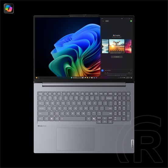Lenovo ThinkBook 16 G7 QOY (16",Snapdron X Plus X1P-42-100 (3.4GHz), 32GB, 1TB SSD, Win11 Pro, Luna szürke)