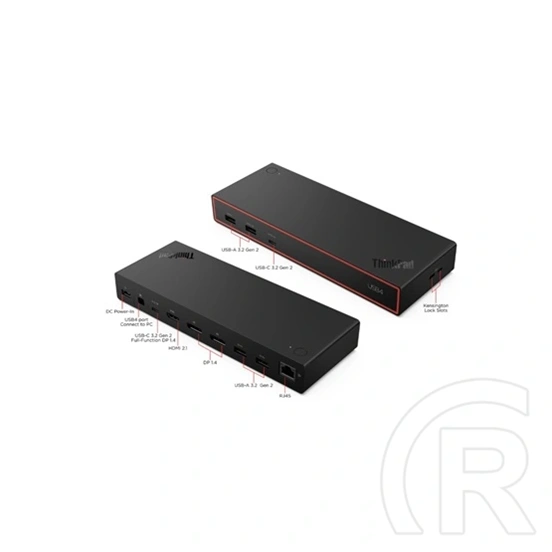 Lenovo ThinkPad USB4 Dock 5000 dokkoló (1x HDMI, 2x DisplayPort, 4x USB-A, 2x USB-C, Gigabit LAN, 100W PD)