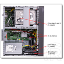 Lenovo ThinkSystem ST45 v3 torony (12 mag, AMD EPYC 4446P 3,7 GHz, 32GB DDR5 5600MHz, 2x960GB SSD, szoftveres RAID, 500W