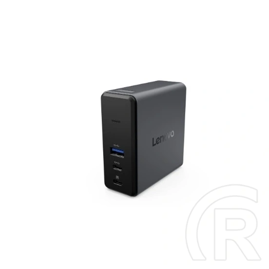 Lenovo X9 Charging GaN dokkoló (65W, 2x USB-C, 1x USB-A, 1x HDMI, kártyaolvasó, fekete)