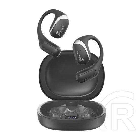 Lenovo erazer x9 bluetooth fülhallgató sztereo (v5.4, tws, fülre akasztható, zajszűrő, mikrofon, ipx4 + töltőtok) fekete