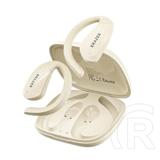 Lenovo erazer xf30 bluetooth fülhallgató sztereo (v5.4, tws, fülre akasztható, zajszűrő, mikrofon + töltőtok) bézs