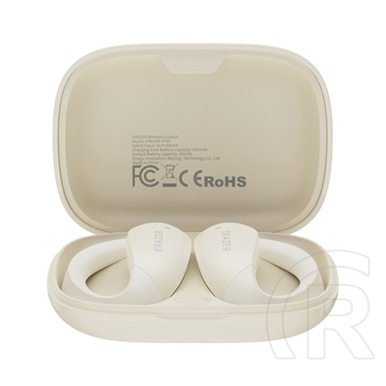 Lenovo erazer xf30 bluetooth fülhallgató sztereo (v5.4, tws, fülre akasztható, zajszűrő, mikrofon + töltőtok) bézs