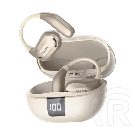 Lenovo erazer xt66 pro bluetooth fülhallgató sztereo (v5.4, tws, fülre akasztható, zajszűrő, mikrofon + töltőtok) bézs