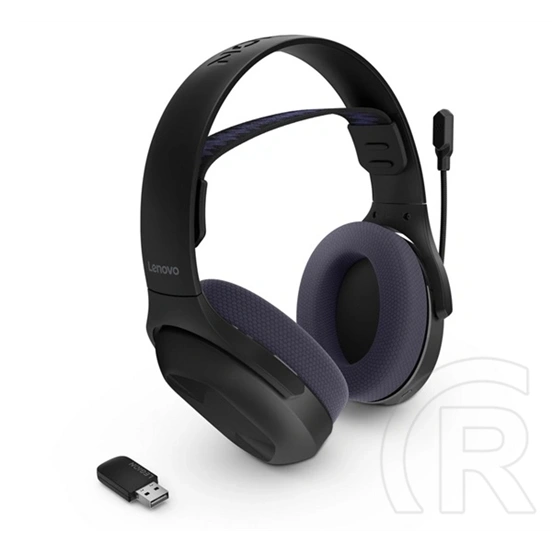 Lenovo legion h410 bluetooth fejhallgató sztereo (v5.2, mikrofon, zajszűrő, összehajtható) fekete