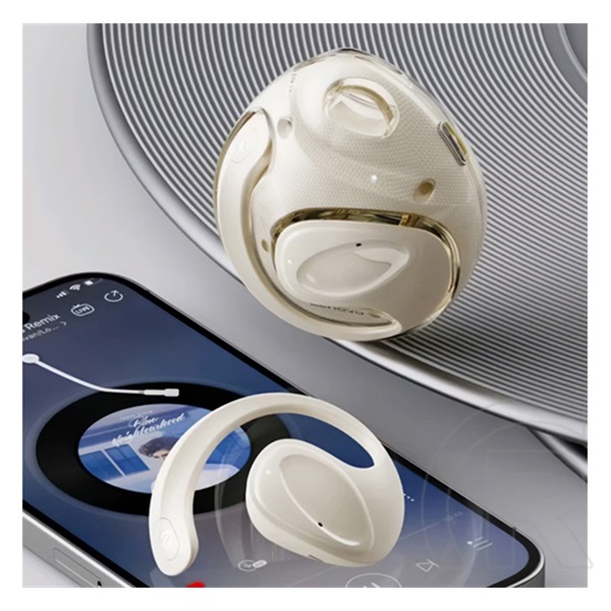 Lenovo thinkplus x15 pro ii bluetooth fülhallgató sztereo (v5.4, tws, fülre akasztható, mikrofon + töltőtok) bézs