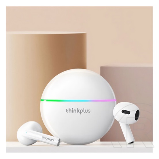 Lenovo thinkplus xt97 bluetooth fülhallgató sztereo (v5.2, tws, zajszűrő, mikrofon + töltőtok) fehér