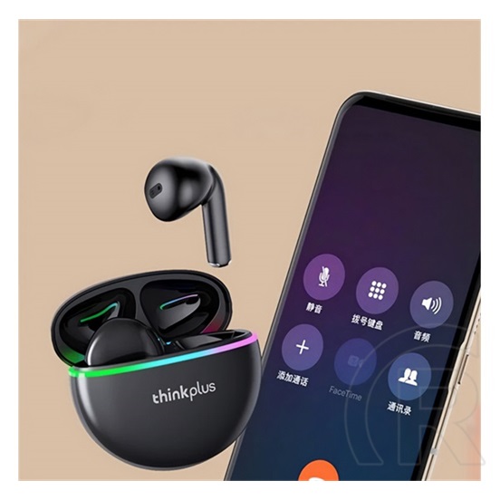Lenovo thinkplus xt97 bluetooth fülhallgató sztereo (v5.2, tws, zajszűrő, mikrofon + töltőtok) fekete
