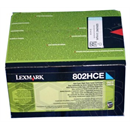 Lexmark 80C2HCE toner (ciánkék)