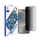 Lito Samsung S25  3d full cover privacy képernyővédő üveg (3d, full cover, betekintés védelem, 0.33mm, 9h) fekete