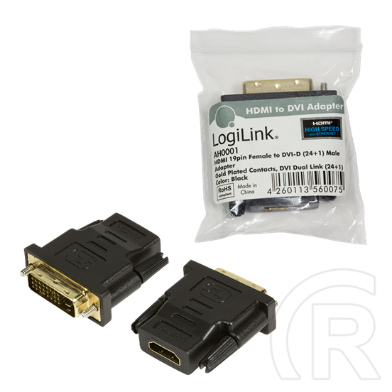 LogiLink DVI-D (M) > HDMI (F) adapter