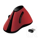 LogiLink ID0159 Ergonomic Vertical cordless optikai egér (USB, piros)