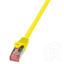 LogiLink RJ45 CAT6 SFTP adatkábel (M/M, 1 m, AWG27, sárga)