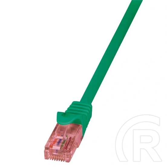 LogiLink RJ45 CAT6 UTP adatkábel (0,5 m, AWG24, M/M, zöld)