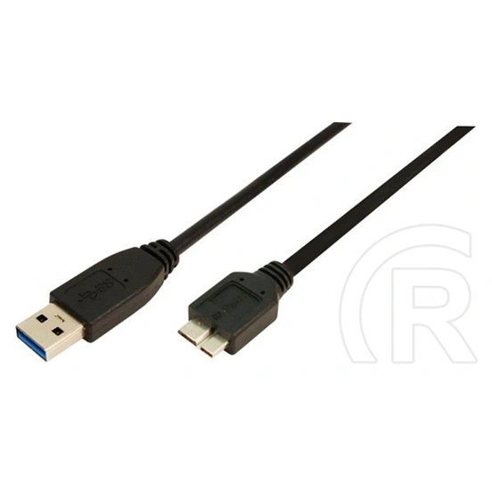 LogiLink USB-A - USB Micro-B adatkábel (USB 3.0, 3 m, fekete)