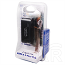 LogiLink USB 2.0 HUB (4 portos, aktív, fekete)