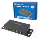 LogiLink USB hub (4xUSB 2.0, fém)