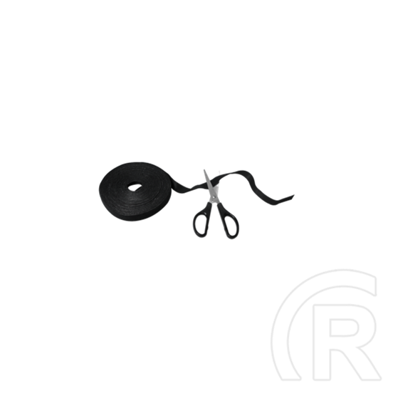 LogiLink vágható tépőzáras kábelkötegelő (10mx20mm, fekete)