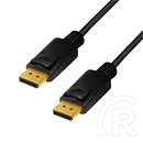 Logilink DisplayPort (M) - Displayport (M) kábel (1.4, 8K/60Hz, 1m, fekete)