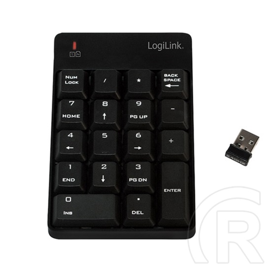 Logilink ID0120 numerikus billentyűzet (USB, fekete)