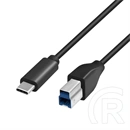 Logilink USB 3.2 Gen1 Type-C kábel C/M-USB-B/M fekete 2m