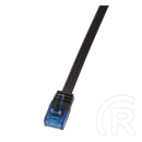 Logilink UTP CAT5e lapos patch kábel 0,25 m (fekete)