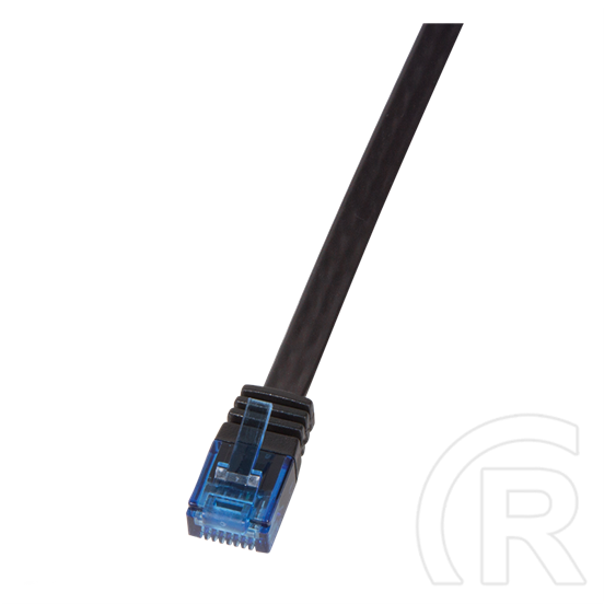 Logilink UTP CAT5e lapos patch kábel 0,5 m (fekete)