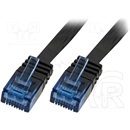 Logilink UTP CAT5e lapos patch kábel 2 m (fekete)