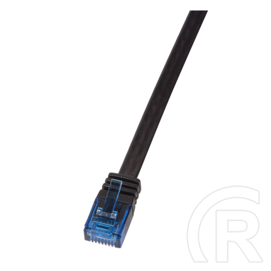 Logilink UTP CAT6 lapos patch kábel 0,5 m (fekete)