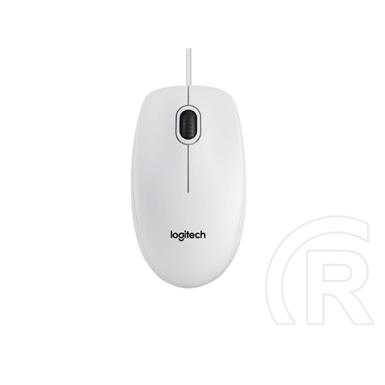 Logitech B100 optikai egér OEM (USB, fehér)