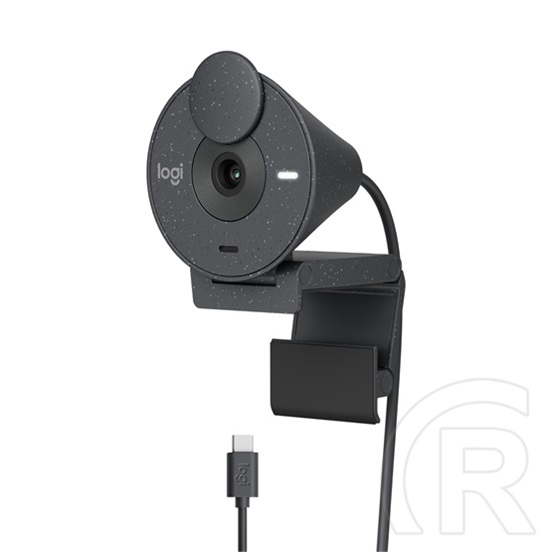 Logitech Brio 300 webkamera (1080p, USB-C, mikrofon, grafitszürke)