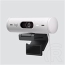 Logitech Brio 500 webkamera (1080p, mikrofon, piszkos fehér)