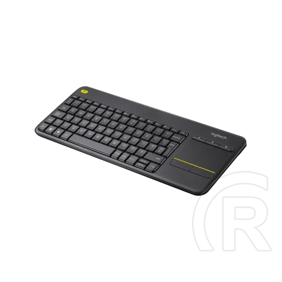 Logitech Cordless K400 Plus Touch (German, USB, fekete)