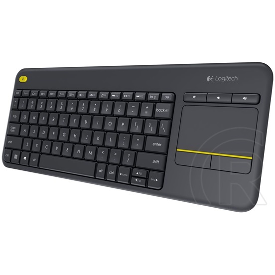 Logitech K400 Plus Touch Wireless billentyűzet (HU, USB, fekete)