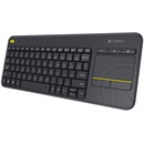 Logitech K400 Plus Touch Wireless billentyűzet (HU, USB, fekete)