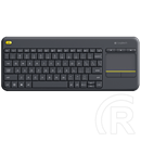 Logitech Cordless K400 Plus Touch (UK, USB, fekete)