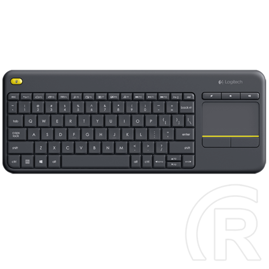 Logitech Cordless K400 Plus Touch (UK, USB, fekete)