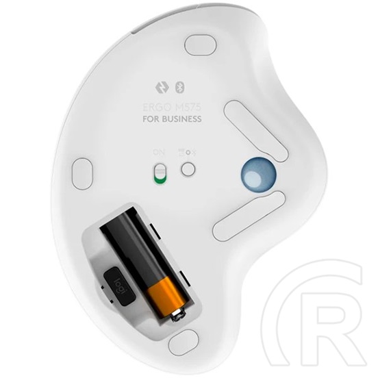 Logitech Ergo M575 Trackball cordless optikai egér (USB/Bluetooth, fehér)