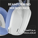 Logitech G435 Lightspeed mikrofonos fejhallgató (fehér)