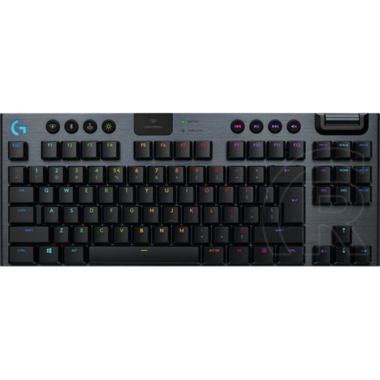 Logitech G915 X LIGHTSPEED gamer vezeték nélküli Bluetooth RGB GL Clicky billentyűzet (US, fekete)