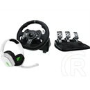 Logitech G920 Driving Force kormány + Astro A10 headset (fehér, rezgőhatás, pedál, műterhelés, PS3/PS4/PS5/PC kompatibil