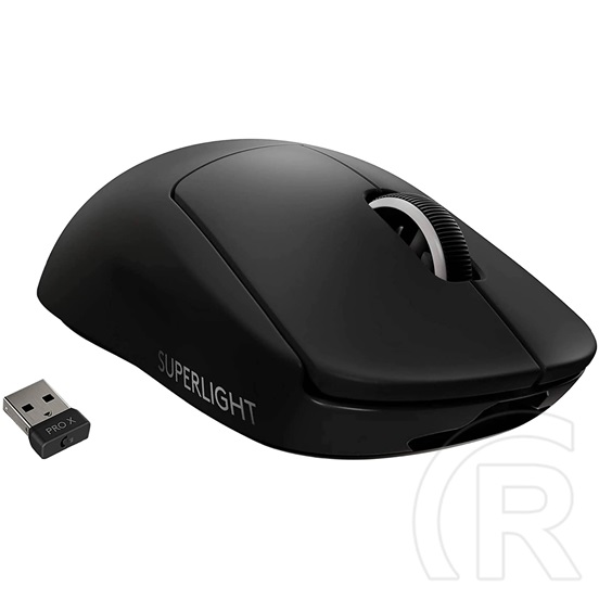 Logitech G Pro X Superlight HERO cordless optikai egér (USB, fekete)