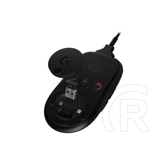 Logitech G Pro cordless gamer egér (USB, fekete)