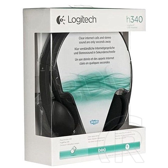 Logitech H340 mikrofonos fejhallgató (USB)