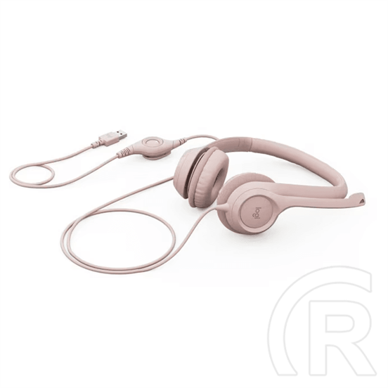 Logitech H390 headset (rózsaszín)