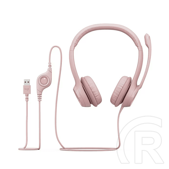Logitech H390 headset (rózsaszín)